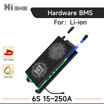 HIBMS 6s bms 18650 Batéria 24V s Lítiové Batérie, Balancer NTC NMV Li-ion 15A 20A 30A 40A 60A 80A 100A 150A 200A 250A