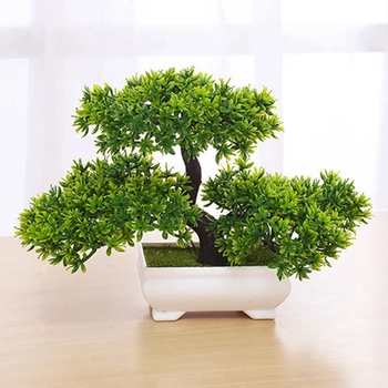 Umelé Plastové Rastliny Bonsai Malý Strom Falošné Kvet, Spálne, Obývacia Izba Tabuľka Výzdoba Domov Záhrada Dekor Hotel Ozdoby