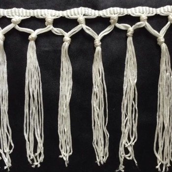 14.5 cm dlhé vysokej kvality orezávanie strapec, ručné uzol lano fringe, etapy kostým dekoratívne doplnky,XERY-SY1109C
