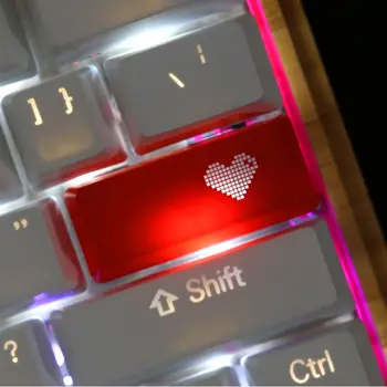 41QA Červená Láska Srdce Vzor Klávesnice Keycap Mechanické ENTER/ESC Klobúk pre PC Počítač, Notebook využívajú