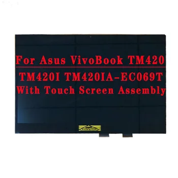 Pôvodné 14 palcový 1920X1080IPS 30PIN FHD LCD Displej S Dotykovým Montáž Náhradná Pre Asus VivoBook TM420 TM420I TM420IA-EC069T