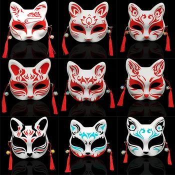 1PC Rave Festival Maškaráda Sakura Polovicu Tváre Fox Sakura Maska Festival Cosplay Kostým Mačka Maska Japonskej