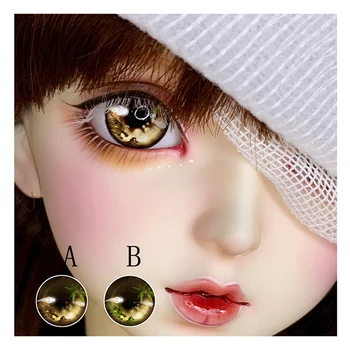 BJD očami 10-24mm oči 2 farby cartoon oči, na 1/8 1/4 1/6 1/3 BJD DD bábika príslušenstvo doll eyes s kovovým efektom