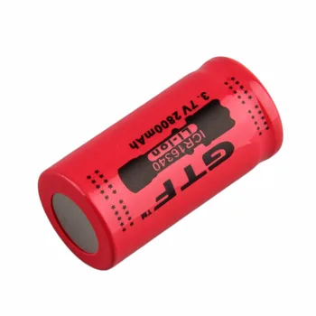 2 KS 16340 CR123A Batéria 3,7 V 2800mAh 16340 Nabíjateľné Batérie 16340 Li-ion Batéria pre Hheadlamp Buniek Červená Žltá Modrá
