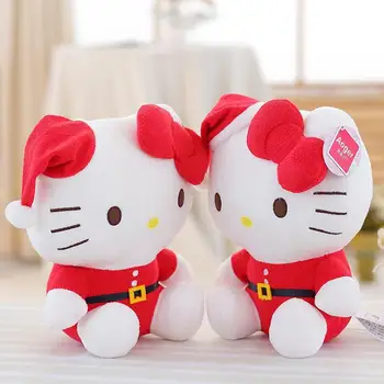 30 cm Skutočného Sanrio Plyšové Hračky Kawaii Vianočné Hello Kitty Série Natal Plnené Cute Izba Dekor Deti Hračky Vianočný Darček