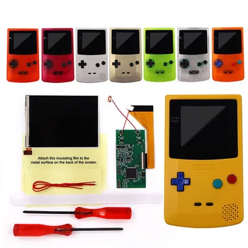 Full Screen Display pre Game Boy Color IPS LCD V3 VOP IPS LCD Podsvietenie súpravy jas a farebnú úpravu