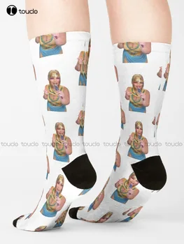 Trisha Paytas King Tut Ponožky Vlastné Unisex Ponožky Pre Dospelých Dospievajúcu Mládež Ponožky 360° Digitálna Tlač Harajuku Gd Hip Hop Darček Umenie