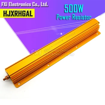 500W Hliník Power Metal púzdro Drôtové Odpor 0.1 R ~ 500R 0.1 0.5 1 2 4 5 8 10 50 100 500 ohm