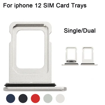 Dual & Jednu SIM Kartu Pre iPhone 12 Držiak Sim Slot Náhradné Diely