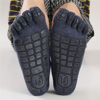 Noví Ľudia, Päť Prstov, Ponožky Zimné Non Slip Grip Fitness Prst Ponožky Nízke Lýtka Papuče Muž Teplé Podlahy Ponožky