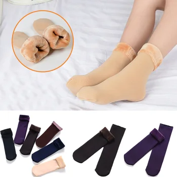 Jesenné a Zimné Nežnej Ženy Ponožky Zahusťovanie Cashmere Snehu Ponožky Domov Poschodí Tepelné Vedenie Spacie Ponožky Teplé Leg Warmers