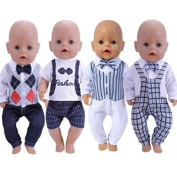 43 cm Bábiky Oblečenie 18-Palcové džentlmenskej Oblečenie Vyhovovali Fit 1/4 Bjd Bábiku Baby Born Novorodenca Americké Dievča Narodeniny Festival Dary
