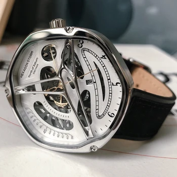 Luxusné Samostatne Vinutia Pánske Hodinky Športové Automatické Mechanické Náramkové hodinky z Nerezovej Ocele, 5Bar Nepremokavé Hodiny Reloj Hombre 2021