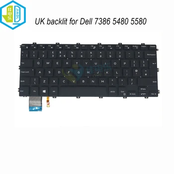 UK notebook pc časti podsvietenia klávesnice pre Dell Inspiron 5480 5481 5482 5485 5580 5582 5585 7386 7380 7580 7586 0C1PRN C1PRN