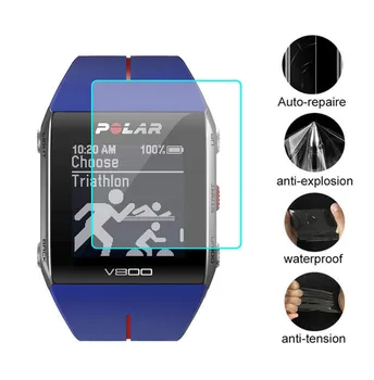 3ks Anti-Scratch PET Jasné Ochranný Film Stráže Pre Polar V800 Hodinky Šport Smartwatch LCD Screen Protector Kryt Ochrana