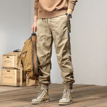 Pánske Cargo Nohavice Mens Príležitostných Multi Vrecká Vojenské Veľké Veľkosti Taktické Nohavice Mužov Outwear Armády Rovno Zimné nohavice Nohavice