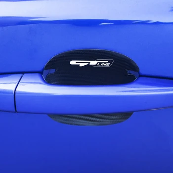 4Pcs dvere auta dvere miska uhlíkových vlákien látkové dekorácie upravené nálepka Pre KIA GT Gtline GT-line CEED príslušenstvo auto styling