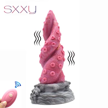 SXXY Diaľkové Ovládanie Hlásenie Chápadlo Fantasy Silikónové Dildo Octopus Análny Zástrčku S Prísavkou sexuálnu Hračku Pre Ženy, Mužov Sexy Shop