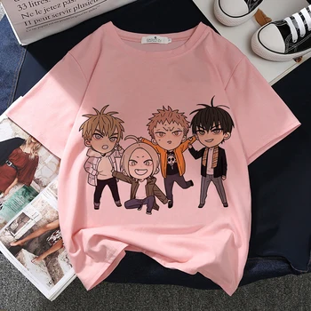 19 Dní Grafické Tlače T-shirt Ženy Harajuku Estetické Ružová Topy Manga Bežné Tričko 2021 Nové Letné Módy Y2k Žena T Tričko