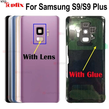 Nová Batéria Zadný Kryt Pre Samsung Galaxy S9 Plus Kryt Batérie Pre S9 Späť Kryt Batérie Dvere, Zadné Sklo S Objektív