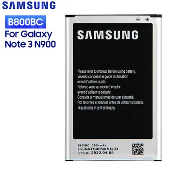 SAMSUNG Originálne Náhradné Batérie B800BC Pre Samsung GALAXY NOTE3 POZNÁMKA 3 N900 N9002 N9005 N9006 N9008 N9009 S NFC 3200mAh 0