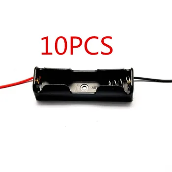 10PCS AA Batérie Skladovanie Prípade, Plastové Okno Držiak s 6