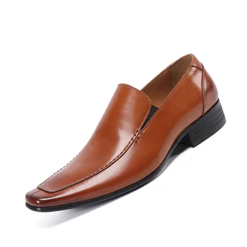 Taliansky Mužov Oxford Topánky pravej Kože Pošmyknúť Na Mužov Šaty Topánky Trendov Office Business Svadobné Formálne Topánky pre Mužov