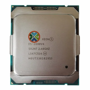 Pôvodné Xeon E5 2680 V4 LGA 2011-3 CPU Procesor 2.4 Ghz, 14-core a 28 vlákna 120W E5-2680V4 Doprava Zadarmo