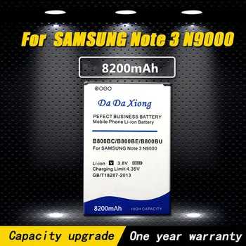 Vysoká kvalita 8200mAh B800BC B800BE/BU Batérie pre Samsung Galaxy Note 3 N9000 N9005 N900A N900 N9002 N9009 N9006 N9008 S
