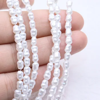 Eruifa 50pcs 4*5mm Popular Vysoká Kvalita Nezrovnalosti Plastové Mini Pearl Korálky Prívesok Charms Šperky DIY Náušnice Náhrdelník