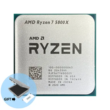 AMD Ryzen 7 5800X R7 5800X 3.8 GHz Osem-Core 16-Niť CPU Procesor 7NM L3=32M 100-000000063 Zásuvky AM4