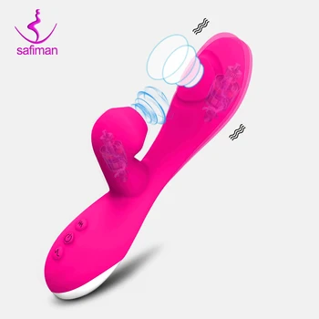Klapky, Sacie Vibrácií 3 v 1 G-spot Vibrátor Sexuálne hračky pre Ženy, Pár Dospelých Žien Bulík Stimulácia Klitorisu vibračné Dildo