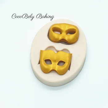 3D Masku Tortu Hranice Silikónové Formy Na Pečenie Cupcake Fondant Cake Zdobenie Nástroje, Cukrovinky, Čokoláda Gumpaste Plesne XK024