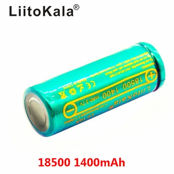 LiitoKala Lii-14A 18500 1400mAh 3,7 V 18500 Batérie Nabíjateľné Batérie Recarregavel Lítium Li-ion Batteies Pre LED Baterka