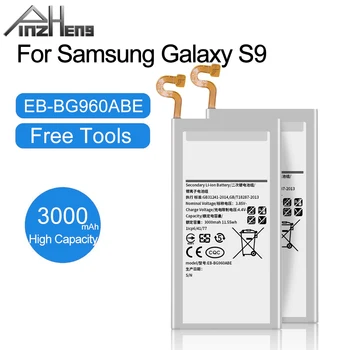 PINZHENG 3000mAh EB-BG960ABE Batérie Pre Samsung Galaxy S9 G9600 SM-G960F SM-G960 G960F G960 G960U G960W Náhradná Bateria
