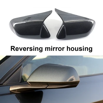 1 Pár Spätné Zrkadlo Pokrytie Prípad Auto Vonkajšie Príslušenstvo Auto Bočné Spätné Zrkadlo Shell Kryt pre Ford Mustang 2015-2022