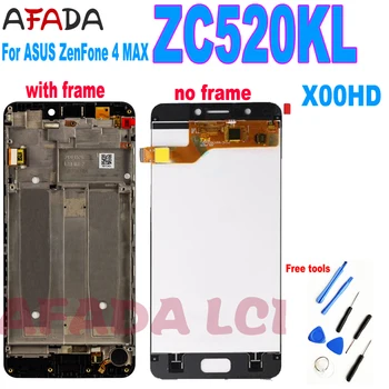 Pôvodný Pre Asus ZenFone 4 MAX ZC520KL X00HD LCD Displej Dotykový Displej Digitalizátorom. Montáž Rámu Náhradné 0