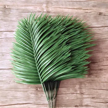 20pcs Umelé Jeden List Simulácia Rastliny Plastové Palmový List Zelene pre Kvetinový Aranžmán Príslušenstvo Časť