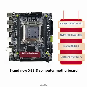 X99-S základnej doske počítača 2011-pin, dual-channel D4 pamäť kompatibilné s E5 2678 V3V4 CPU auta x99 Xeon e5 2620 v3 auta ryzen