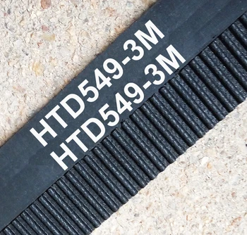2 ks/pack 549 HTD3M 14 remeňa zuby 183 šírka 14 mm, dĺžka 549mm gumy v uzavretej slučke 549-3M-14 Vysokej kvality HTD 3M CNC 0