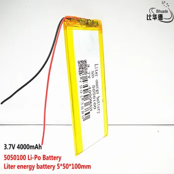 10pcs Liter energie batérie Dobré Qulity 3,7 V,4000mAH,5050100 Polymer lithium ion / Li-ion batéria pre HRAČKA,POWER BANKY,GPS,mp3,mp4