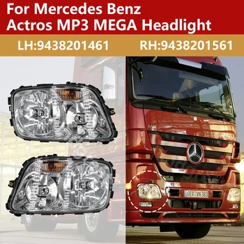 24v Pre Mercedes Benz Actros MP3 MEGA Svetlometu Európskej Truck Časti Hlavy Lampy 9438201461 9438201561 9438201661 9438201761 0