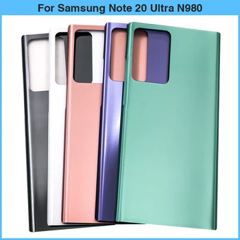Nový Samsung Note20 / Poznámka 20 Ultra N980 N980F Batérie Zadný Kryt Zadné Dvere 3D Sklenený Panel Sklo Batérie Bývanie Prípade Nahradiť