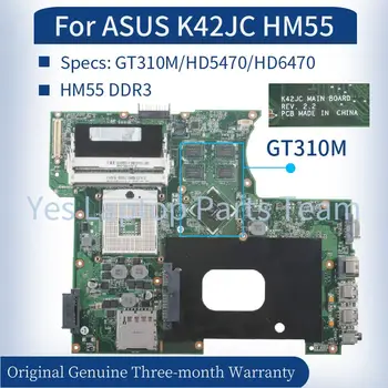 K42JC Pre ASUS K42JC K42JR K42JY K42JZ K42JE X42J A42J K42J Notebook Doske GT310M/HD5470/HD6470 HM55 pamäte DDR3 pre Notebook Doska