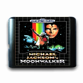 Michael Jackson ' s Moonwalker pre 16-bitové Sega MD Hra Karty pre Mega Drive pre Genesis, Video Herné Konzoly PAL USA JAP