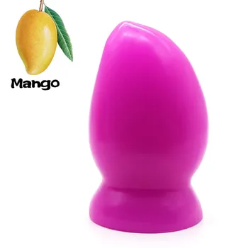 Dia 7 cm Veľké Análne Guličky Obrovský Buttplugs s prísavkou Mango Veľký análny vibrátor konečníka, prostaty masér jelly sexuálne hračky zadok plug.