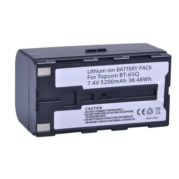 Batmax 2ks 5200mAh BT-65Q BT 65Q Náhradná Batéria +LCD Rýchle Duálny Nabíjačka pre Topcon GTS 900 a GPT 9000 Totálna Stanica 1
