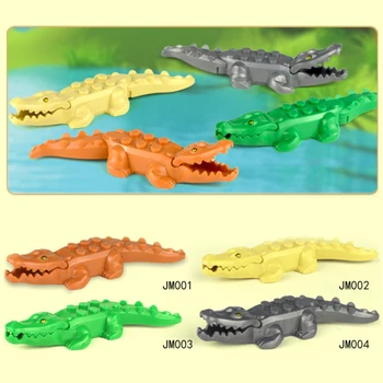 2 KS/veľa Ghost Zombie Shark Krokodíla DIY Mesto Morského Života Akčné Figúrky Stavebné Bloky Kompatibilné Zvierat Deti Hračky 1