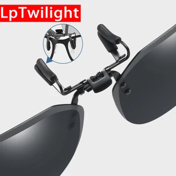LpTwilight Okuliare klip mužov polarizované svetlo photochromic slnečné okuliare značky dizajn nočné videnie kvalitné okuliare 1