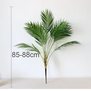 Viaceré Veľké Zelené Umelé Palmy, Plastové Rastliny, Záhrada Domov Vonkajšie Dekorácie Scutellaria Tropického Stromu Falošné Rastliny 1